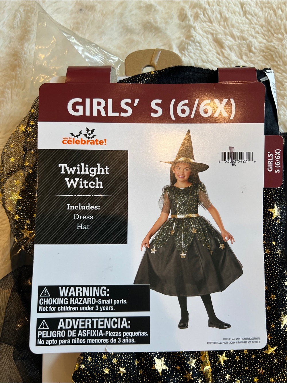Girls Twilight Witch costume Small 6/6X
